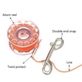 thumbnail image 2 of Advancent Carrete de dedo Carretes de buceo Salchicha de seguridad Línea de vida Línea compacta Cuerda de anclaje Bobinado Snorkel con gancho Deportes acuáticos Oro rosa, 2 of 6