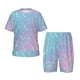 thumbnail image 1 of Balery Fantasy Gradient Conjunto de Pijama Infantil de Manga Corta con Estampado – Ropa de Dormir de Algodón Suave-4X-Large, 1 of 6