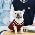 thumbnail image 6 of Zenghuiiii Autumn And Winter New Knitted Vest V Neck College Style Pet Dog Cat Clothes Vest, 6 of 8