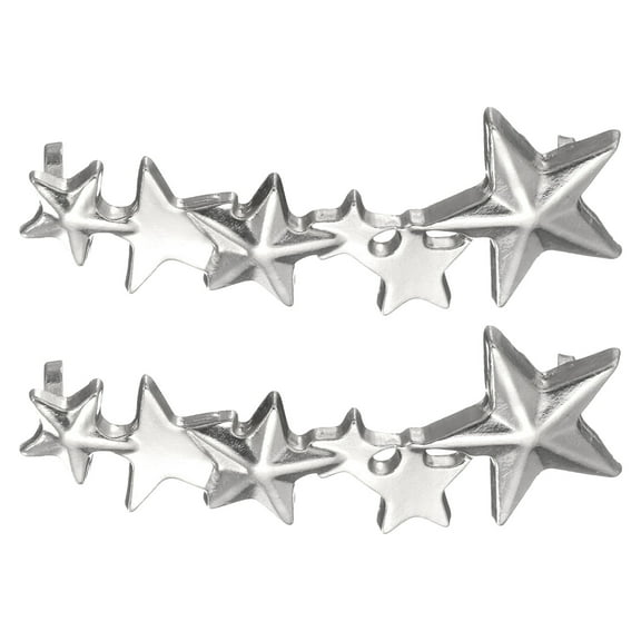 2 Pcs Shoelace Charm for Sneakers, Decorative Shoelace Charm Buckles for Women Casual Shoes Sneakers, Silver (Star Shape)