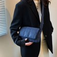 thumbnail image 4 of Fashion Women Nylon Shoulder Bag Simple Design Space Padded Messenger Bag Elegant Solid Color Handbag, 4 of 6