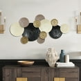 thumbnail image 2 of LuxenHome Multi-Color Coastal Abstract 47.25-Inch Wide Metal Wall Decor, 2 of 6