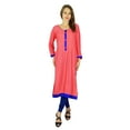 thumbnail image 2 of Phagun Bollywood Kurta Indian Designer Women Ethnic Kurti Cotton Tunic Dress, 2 of 5