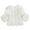 White, variant on Women's Fashion Short Faux Fur Jacket - Long-Sleeve Button Front Stitched Casual Coat, Beige, L