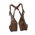 thumbnail image 1 of Bolso bandolera de hombro, elegante bolso doble para actividades al libre de estilo medieval Marrón, 1 of 8