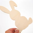 thumbnail image 6 of KALLORY 10Pcs Diy Wood Slices Unfinished Wood Pieces Bunny Shape Blank Design For Easter Celebration Home Decoration, 6 of 8