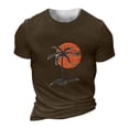 thumbnail image 2 of Xdzjlr Mens T-Shirt Vacation 3D Digital Printing Fit Loose Men Shirts Summer,Xxxxxl, 2 of 3