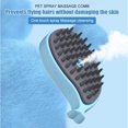 thumbnail image 2 of Pet Spray Massage Comb One Touch Spray Anti Flying Hair Comb Bath Brush Hair Removal Remove Static Flying Pet Grooming Brush Dogs and Cats To Remove Tangled and Loose Hair, 2 of 9