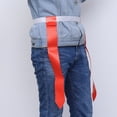 thumbnail image 3 of 4 Pcs American Football Waist Belt Type Flag Rugby Training Ribbon Game Streamer Label Webbing for Children (Each White Belt with 2 Red Flags), 3 of 7