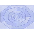 thumbnail image 1 of Ahgly Company Machine Washable Indoor Rectangle Transitional Heavenly Blue Area Rugs, 2' x 3', 1 of 7
