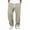 Khaki, variant on Atogsazn Men's Waffle Sweatpant Casual Loose Fit Elastic Waist Pant Jogger Gym Wide Leg Pant Trouser with Pocket Black L Fashion