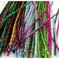 thumbnail image 3 of 100Pcs Glitter Pipe Cleaners Sparkle Chenille Tinsel Stems Pipe Cleaners Metallic Fuzzy Pipe Cleaners Craft Supplies for DIY Art Craft Making, Halloween or Christmas Decorative Accessories, 3 of 5