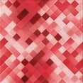 thumbnail image 1 of Ahgly Company Machine Washable Indoor Square Transitional Pastel Red Pink Area Rugs, 5' Square, 1 of 7