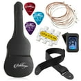 thumbnail image 6 of Ashthorpe 38-Inch Beginner Acoustic Guitar Starter Package, Black, 6 of 7