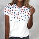 thumbnail image 2 of Mujeres Manga Corta Tops Cuello Redondo Impreso Casual Blusa, Imitación Rack Camiseta para el Verano, Lavado de Manos Casa Y Uso Diario, 2 of 7