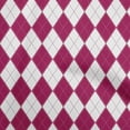 thumbnail image 1 of oneOone Velvet Dark Magenta Fabric Check Argyle Craft Projects Decor Fabric Printed By The Yard 58 Inch Wide, 1 of 4
