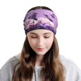thumbnail image 6 of Pofeuu Lavender Roses Arrangement Print Multifunction Beanie Hat for Men Women Fashion Scarf Soft Stretch Skull Cap, 6 of 8