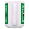 thumbnail image 4 of ThisWear Christmas Cups Ugly Christmas Sweater Print Flossing Santa Claus Mug 15oz Coffee Mug Green, 4 of 4