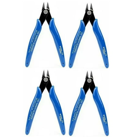 Side Cutting Pliers 5 Inch Side Cutter Clippers Multifunction High Leverage Diagonal Pliers with Ergonomic Handle