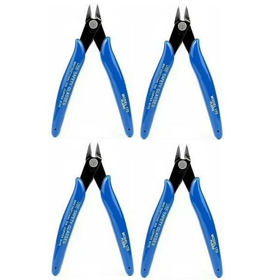Side Cutting Pliers 5 Inch Side Cutter Clippers Multifunction High Leverage Diagonal Pliers with Ergonomic Handle