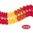 thumbnail image 4 of Beistle Arcade Party Tissue Garland - 12' - Orange and Yellow, 4 of 5
