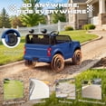 thumbnail image 5 of iYofe 24V 2 Seater Ride On Truck Toy, Licensed Chevrolet Silverado, Ride On Car w/ Remote, 4 Wheel Suspension, Bluetooth, Blue, 5 of 9