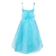 thumbnail image 4 of inhzoy Kids Girls Sleeveless Rhinestone Bow-Knot Wedding Bridesmaid Flower Dress, 4 of 7