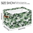 thumbnail image 4 of Yayeee Canvas Storage Basket with Handles for Shelves Fabric Bins Closet Organizer, Army Green Camouflage Pattern, 4 of 8