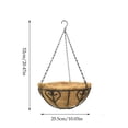 thumbnail image 3 of 2Pcs Heart Shaped Hanging Basket with Iron Chain Hooks,Iron Planter ,Indoor Outdoor Suspended Basket for Balcony Garden Wall Decor, 3 of 6