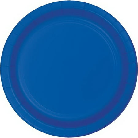 Cobalt Luncheon Plate - Creative Converting 317375 Cobalt Luncheon Plate (Case Of 12)