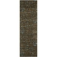 thumbnail image 5 of SAFAVIEH Soho Arthur Abstract Floral Wool Area Rug, Brown/Light Blue, 3'6" x 5'6", 5 of 10
