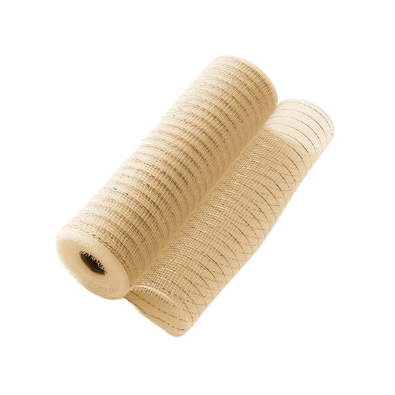 Shoreew Christmas Mesh Ribbon 10 Inch x 10 Yards Metallic Foil Poly Mesh Ribbon Roll for Wreaths Swag Bows Crafts Xmas Tree Party Decor