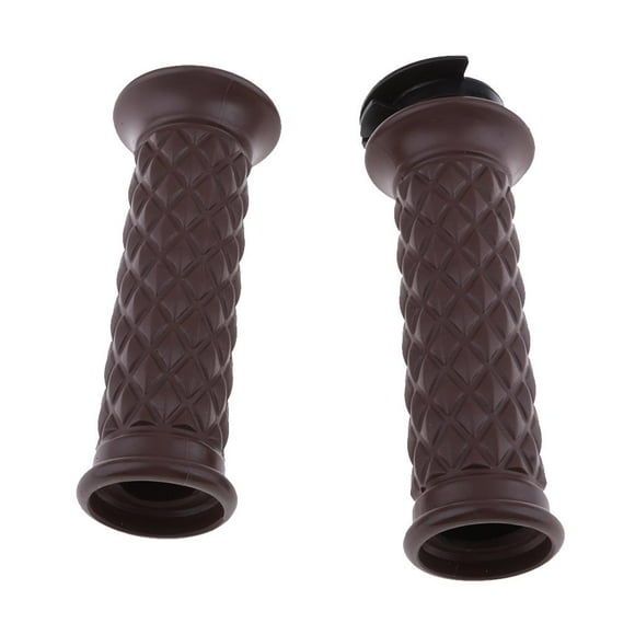 Universal skip Rubber Vintage Style Cafe Racer Handlebar Grips 7/8'' (22mm)