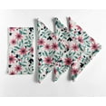 thumbnail image 1 of Vargottam Designer Cotton Canvas Napkins - Set of 12, 20-Inch, White Floral Print, Durable & Absorbent Cloth Napkins for Dining, Parties, and Home Decor - Machine Washable, 1 of 7