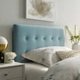 thumbnail image 4 of Emily Twin Biscuit Tufted Performance Velvet Headboard in Light Blue, 4 of 8