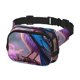 thumbnail image 2 of Fotbe Beautiful Flower Blue Bird Cangurera Cuadrada con Estampado de Doble Capa, Bolsa de Cintura Ajustable Mini para Hombres y Mujeres, 2 of 9