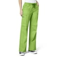 thumbnail image 2 of Wink WonderFLEX Women Faith Multi-Pocket Cargo Scrub Pant, Green Apple, XXS Regular, 2 of 2