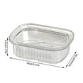 thumbnail image 3 of Vadktai Soap Dish with Drain Soap Holder Easy Cleaning Soap Saver Dry Stop Mushy Soap Tray for Shower Bathroom Kitchen, 3 of 6