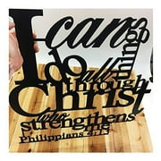 Aluminum Christian Wall Decor Philippians Scripture Sign Custom Decor Indoors and Outdoors Beautiful Godly Wall