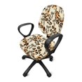thumbnail image 5 of Chririnla Leopard Bow Theme Computer Chair Cover, 2 Pieces Computer Office Chair Cover Scratch Resistant Removable Rotating Chair Protectors for Gaming Chairs, 5 of 8
