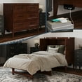 thumbnail image 1 of Santa Fe Lit Escamotable Coffre Simple en Bois avec Matelas et Chargeur Intégré, Noyer, 1 of 37