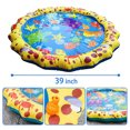 thumbnail image 5 of Trilenars 100CM Children Play Water Mat Summer Beach Inflatable Water Spray Pad Outdoor Game Toy Swimming Pool Mat For Kids Gifts, 5 of 8