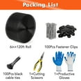 thumbnail image 6 of 6in X 100ft Solar Panel Bird Guard,Solar Panel roof Protection net 1/2inch Mesh,Includes 100 Fastener Clips,100 Cable Ties,Gloves,Pliers & PVC Coated Wire Mesh for Bird,Critters Control, 6 of 7