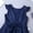 Navy Blue, variant on iEFiEL Flower Girls Bridesmaid Flower Dress Fly Sleeves V Back Satin Birthday Party Dress