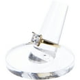 thumbnail image 2 of Plymor Clear Acrylic Ring Finger Display, Single on Round Base, 2" W x 2" D x 1.75" H (2 Pack), 2 of 2