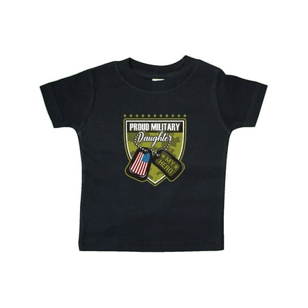 

Inktastic Proud Military Daughter Soldier Hero Gift Baby Girl T-Shirt