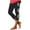 Black, variant on ATENAR Womens Sport Long Pants, Floral Print Graphic Pattern Yoga Pants for Women White 2XL