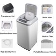 thumbnail image 3 of Portable Washing Machine, 0.84 cu.ft. Fully-Automatic Washer with 8 Wash Cycles, 3 Water Level Selections for Home, Apartment, Dorms, RV, 3 of 5
