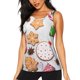 thumbnail image 1 of Fotbe Christmas Gingerbread Cookies Blusas Sin Mangas para Mujer – Estilo Casual, Corte Suelto, Slim-Fit, Cuello Redondo Deportivo, Tops de Verano para Gimnasio y Yoga-XX-Large, 1 of 7