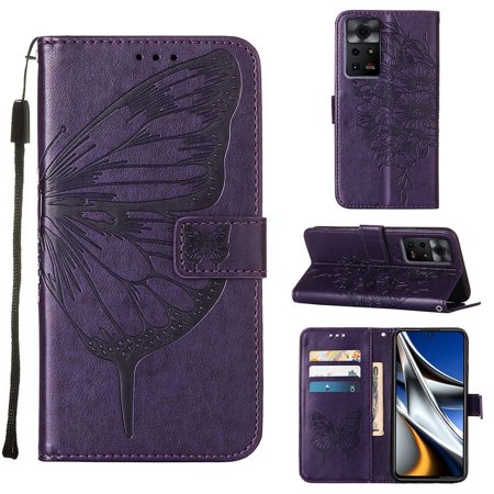 For Infinix Zero X / Zero X Pro Embossed Butterfly Leather Phone Case
